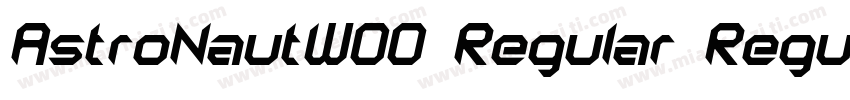 AstroNautW00 Regular Regular字体转换